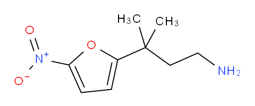 3-methyl-3-(5-nitrofuran-2-yl)butan-1-amine