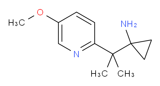 1-[2-(5-methoxypyridin-2-yl)propan-2-yl]cyclopropan-1-amine