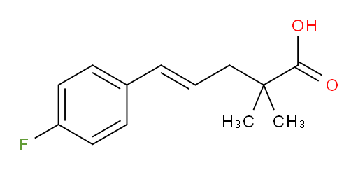 5-(4-fluorophenyl)-2,2-dimethylpent-4-enoic acid