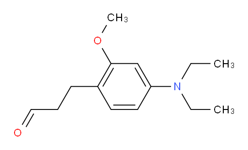 3-[4-(diethylamino)-2-methoxyphenyl]propanal