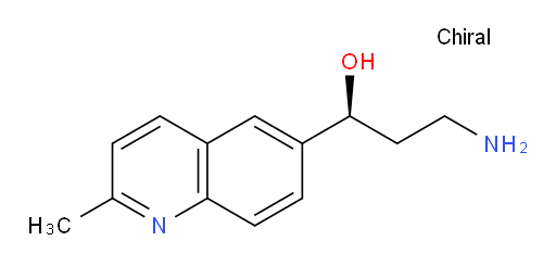 (1S)-3-amino-1-(2-methylquinolin-6-yl)propan-1-ol