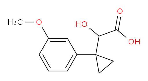 2-hydroxy-2-[1-(3-methoxyphenyl)cyclopropyl]acetic acid
