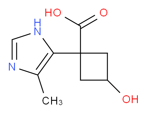 3-hydroxy-1-(4-methyl-1H-imidazol-5-yl)cyclobutane-1-carboxylic acid