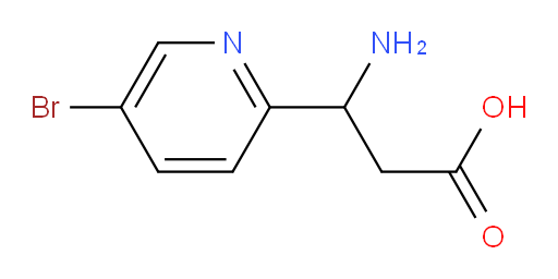 3-amino-3-(5-bromopyridin-2-yl)propanoic acid