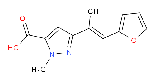 3-[1-(furan-2-yl)prop-1-en-2-yl]-1-methyl-1H-pyrazole-5-carboxylic acid