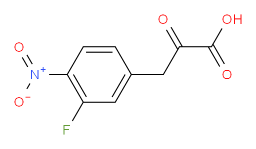 3-(3-fluoro-4-nitrophenyl)-2-oxopropanoic acid