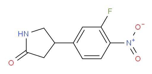 4-(3-fluoro-4-nitrophenyl)pyrrolidin-2-one