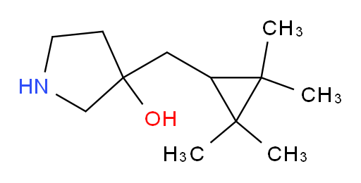 3-[(2,2,3,3-tetramethylcyclopropyl)methyl]pyrrolidin-3-ol