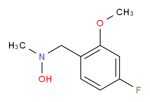 N-[(4-fluoro-2-methoxyphenyl)methyl]-N-methylhydroxylamine