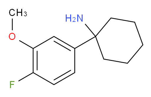 1-(4-fluoro-3-methoxyphenyl)cyclohexan-1-amine
