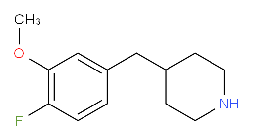 4-[(4-fluoro-3-methoxyphenyl)methyl]piperidine