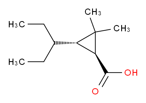 rac-(1R,3R)-2,2-dimethyl-3-(pentan-3-yl)cyclopropane-1-carboxylic acid