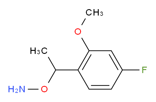 O-[1-(4-fluoro-2-methoxyphenyl)ethyl]hydroxylamine