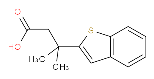 3-(1-benzothiophen-2-yl)-3-methylbutanoic acid