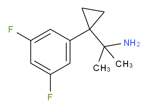 2-[1-(3,5-difluorophenyl)cyclopropyl]propan-2-amine
