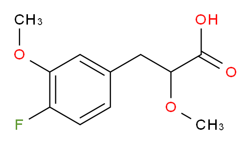 3-(4-fluoro-3-methoxyphenyl)-2-methoxypropanoic acid