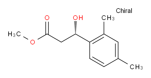 methyl (3S)-3-(2,4-dimethylphenyl)-3-hydroxypropanoate