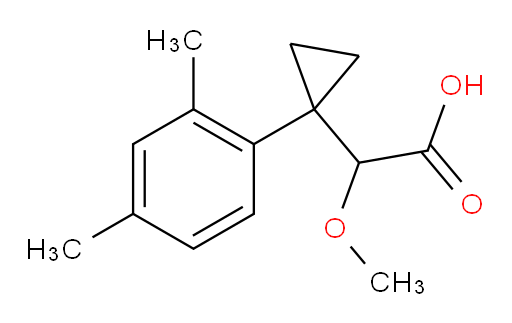 2-[1-(2,4-dimethylphenyl)cyclopropyl]-2-methoxyacetic acid