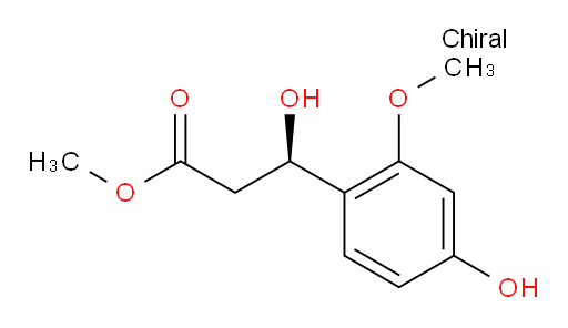 methyl (3R)-3-hydroxy-3-(4-hydroxy-2-methoxyphenyl)propanoate