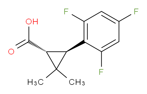 rac-(1R,3R)-2,2-dimethyl-3-(2,4,6-trifluorophenyl)cyclopropane-1-carboxylic acid