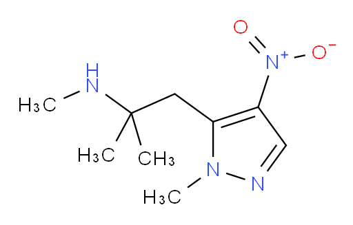 methyl[2-methyl-1-(1-methyl-4-nitro-1H-pyrazol-5-yl)propan-2-yl]amine