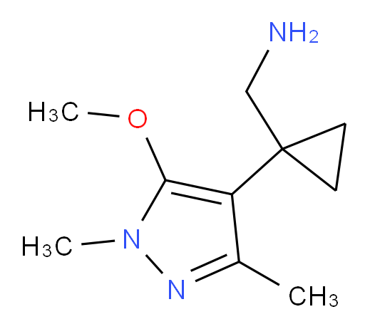 [1-(5-methoxy-1,3-dimethyl-1H-pyrazol-4-yl)cyclopropyl]methanamine