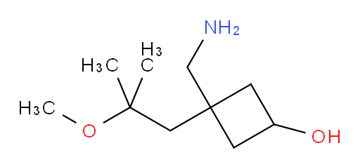 3-(aminomethyl)-3-(2-methoxy-2-methylpropyl)cyclobutan-1-ol