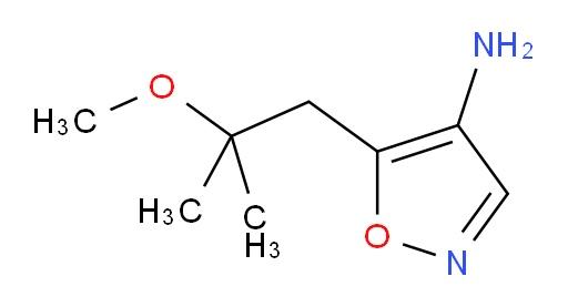 5-(2-methoxy-2-methylpropyl)-1,2-oxazol-4-amine