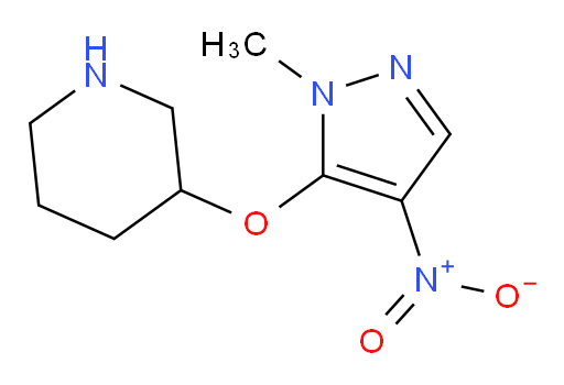 3-[(1-methyl-4-nitro-1H-pyrazol-5-yl)oxy]piperidine