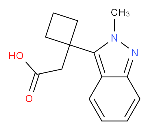 2-[1-(2-methyl-2H-indazol-3-yl)cyclobutyl]acetic acid
