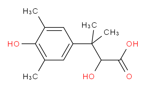 2-hydroxy-3-(4-hydroxy-3,5-dimethylphenyl)-3-methylbutanoic acid