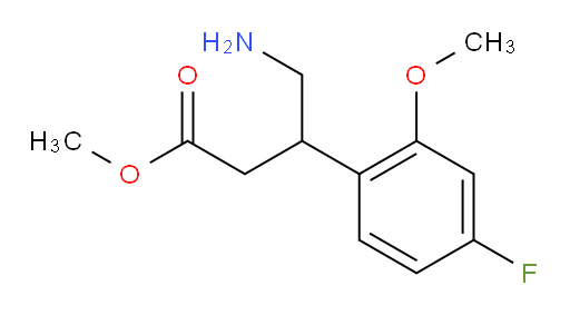 methyl 4-amino-3-(4-fluoro-2-methoxyphenyl)butanoate
