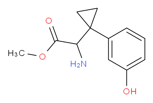 methyl 2-amino-2-[1-(3-hydroxyphenyl)cyclopropyl]acetate