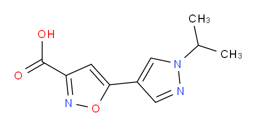 5-[1-(propan-2-yl)-1H-pyrazol-4-yl]-1,2-oxazole-3-carboxylic acid