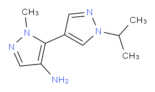 1-methyl-5-[1-(propan-2-yl)-1H-pyrazol-4-yl]-1H-pyrazol-4-amine