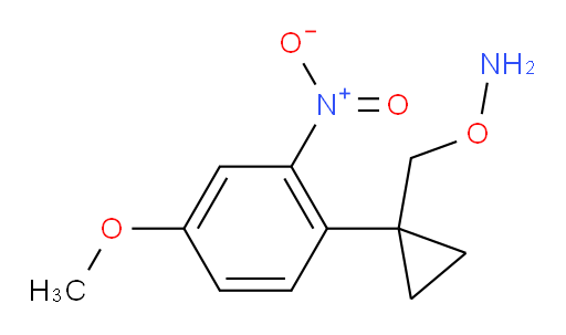 O-{[1-(4-methoxy-2-nitrophenyl)cyclopropyl]methyl}hydroxylamine