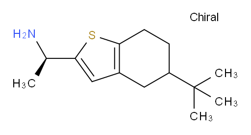 (1R)-1-(5-tert-butyl-4,5,6,7-tetrahydro-1-benzothiophen-2-yl)ethan-1-amine
