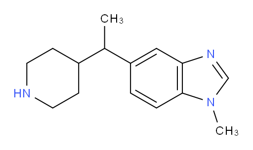 1-methyl-5-[1-(piperidin-4-yl)ethyl]-1H-1,3-benzodiazole