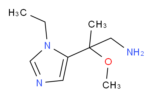 2-(1-ethyl-1H-imidazol-5-yl)-2-methoxypropan-1-amine