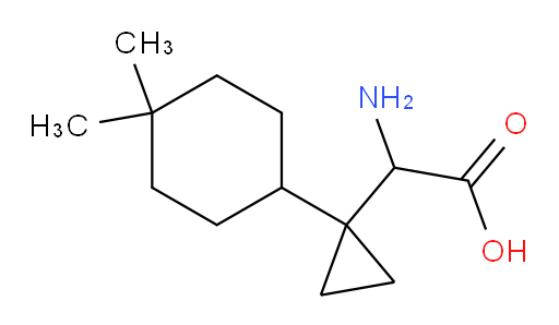 2-amino-2-[1-(4,4-dimethylcyclohexyl)cyclopropyl]acetic acid