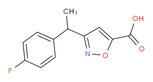 3-[1-(4-fluorophenyl)ethyl]-1,2-oxazole-5-carboxylic acid