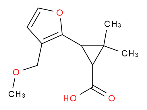 3-[3-(methoxymethyl)furan-2-yl]-2,2-dimethylcyclopropane-1-carboxylic acid