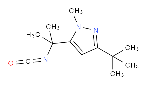 3-tert-butyl-5-(2-isocyanatopropan-2-yl)-1-methyl-1H-pyrazole