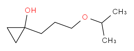 1-[3-(propan-2-yloxy)propyl]cyclopropan-1-ol