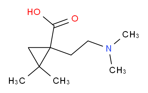 1-[2-(dimethylamino)ethyl]-2,2-dimethylcyclopropane-1-carboxylic acid