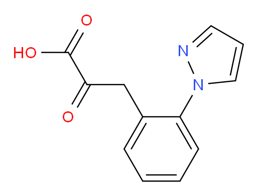 2-oxo-3-[2-(1H-pyrazol-1-yl)phenyl]propanoic acid