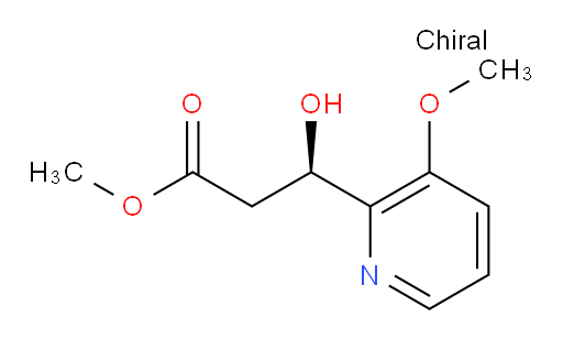 methyl (3R)-3-hydroxy-3-(3-methoxypyridin-2-yl)propanoate