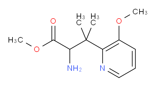 methyl 2-amino-3-(3-methoxypyridin-2-yl)-3-methylbutanoate