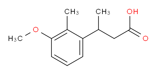 3-(3-methoxy-2-methylphenyl)butanoic acid