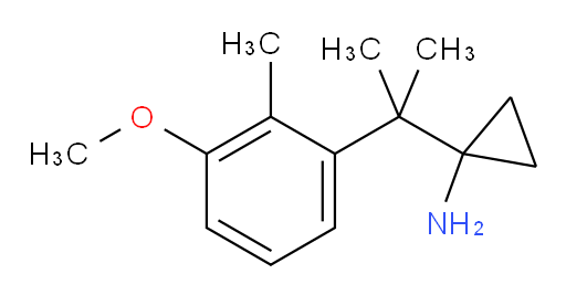 1-[2-(3-methoxy-2-methylphenyl)propan-2-yl]cyclopropan-1-amine